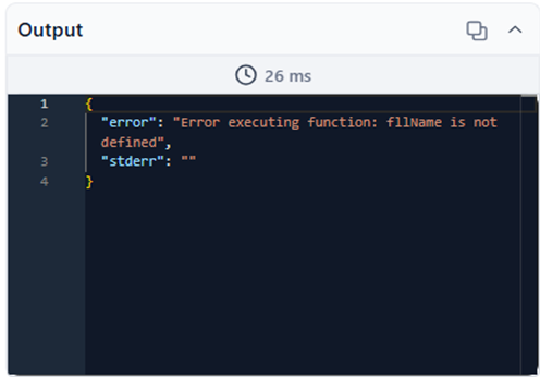 error scenario