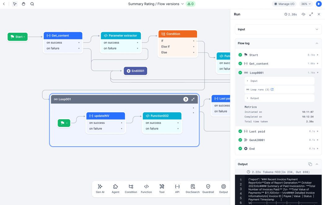loop node debug panel