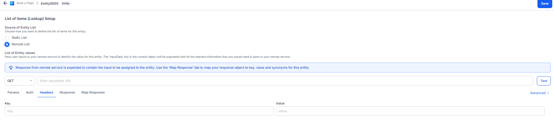 List of item(Lookup) Setup